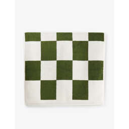 Hay Check-Pattern Cotton Bath Towel - thumbnail 2
