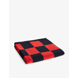 Hay Check-Pattern Cotton Bath Towel - thumbnail 2