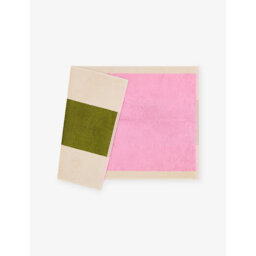 Suite 702 Woven-Stripe Cotton Bath Mat 50cm x 80cm - thumbnail 2
