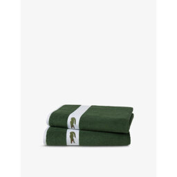Lacoste Casual Logo-Embroidered Cotton Hand Towel 55cm x 100cm - thumbnail 1