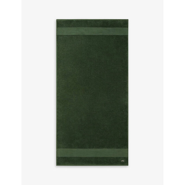 Lacoste Le Croco Logo-Embroidered Cotton Bath Towel 70cm x 140cm - image 1