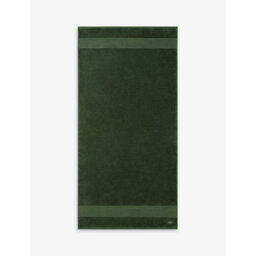 Lacoste Le Croco Logo-Embroidered Cotton Bath Towel 70cm x 140cm - thumbnail 1