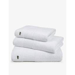 Lacoste Le Croco Logo-Embroidered Cotton Bath Towel 70X140cm - thumbnail 1
