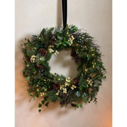 The White Company Ultimate Pinecone Christmas wreath 60cm - thumbnail 1