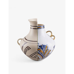 Seletti Hybrid Nazka Abstract-Pattern Bone-China Porcelain Vase