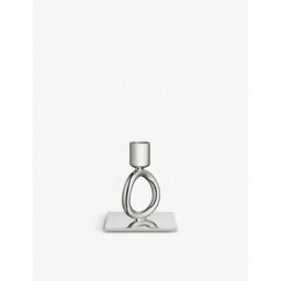 Christofle Vertigo 1-Ring Silver-Plated Candlestick 10cm