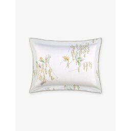 Yves Delorme Pollen Floral-Print Cotton-Batiste Oxford Pillowcase 50cm x 75cm - thumbnail 1
