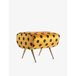 Seletti Wears Toiletpaper Sh*T-Print Woven Stool 42cm - thumbnail 2