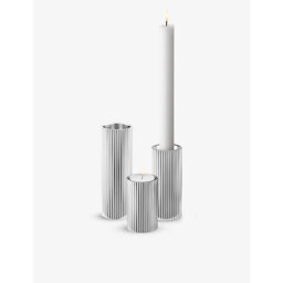 Georg Jensen Bernadotte Stainless Steel Candle Holders Set Of Three - thumbnail 1