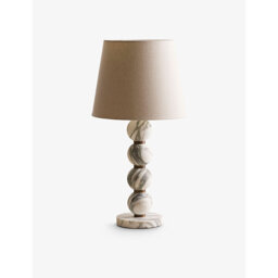 Soho Home Thelma Marble and Linen Table Lamp 64cm - thumbnail 1