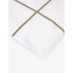 Yves Delorme Athena Kaki Cotton Duvet Cover - thumbnail 2