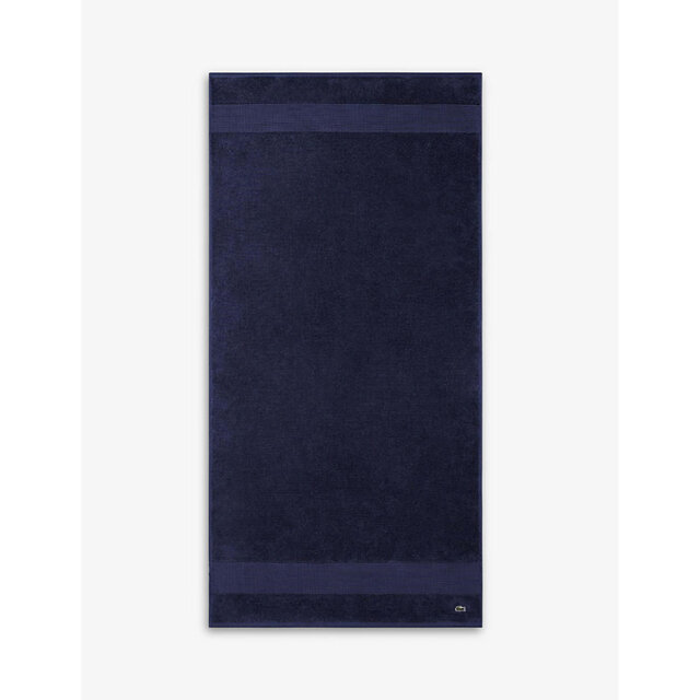 Lacoste Le Croco Logo-Embroidered Cotton Bath Towel 70cm x 140cm - image 1