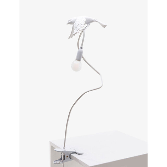 Seletti Sparrow Taking Off Resin Clamp Lamp 100cm - image 1