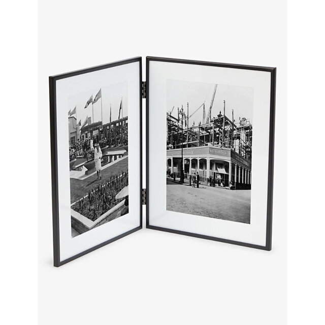 The White Company Double Steel Photo Frame 13.7' x 8.6' - image 1