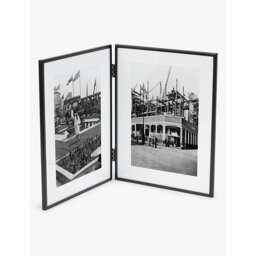 The White Company Double Steel Photo Frame 13.7' x 8.6'