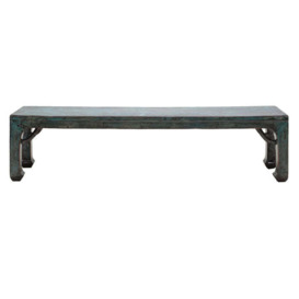 Long Bench in Blue Lacquer - thumbnail 2