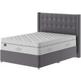 Latex Pocket 2000 Divan - Single - No Storage - Slimline base - Beech Leg - Mink Velour