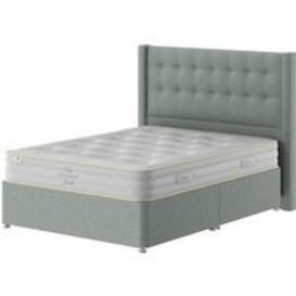 Eco Comfort Breathe 1200 Divan - Single - 2 Drawers - Slimline base - Beech Leg - Mink Velour