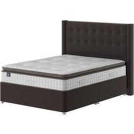 Geltex Pocket 1000 Divan - King - 4 Drawers - Slimline base - Beech Leg - Mink Velour