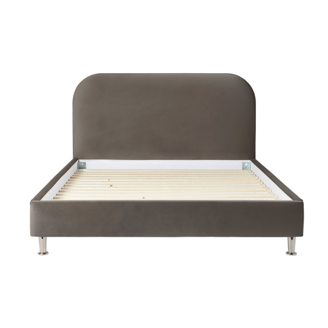 Silentnight Fara Bedframe - King - Oak Wood Slanted - Dusty Pink