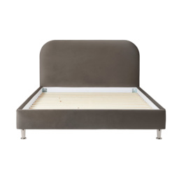 Silentnight Fara Bedframe - King - Oak Wood Slanted - Dusty Pink