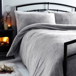 Silentnight Cosy Teddy Fleece Duvet Set - Blush - King