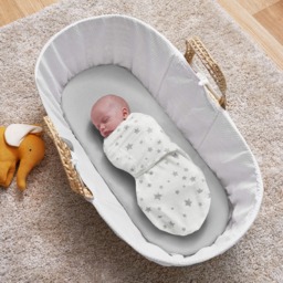 Silentnight Safe Nights Swaddle Blanket - Pink Star