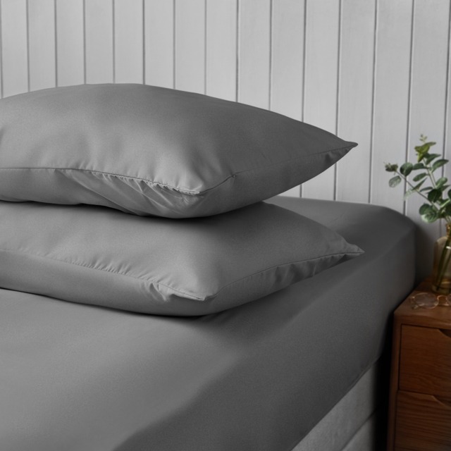 Silentnight Supersoft Pillowcases - Charcoal