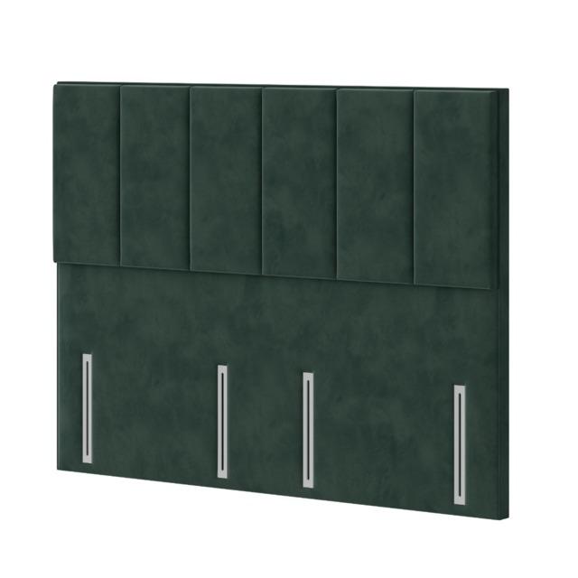 Silentnight Siena Headboard, Double, Vintage Velvet Olive