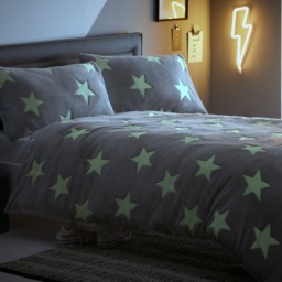 Silentnight Glow In The Dark Duvet Set - Grey - Single