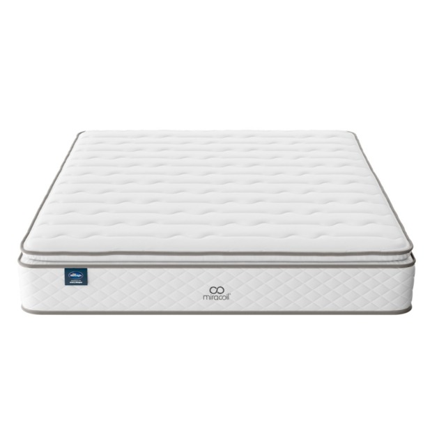 Silentnight Miracoil Pillow Top Mattress, Single