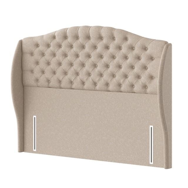 Silentnight Richmond Headboard, Double, Sandstone