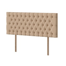 Silentnight Florence Headboard, Single, Smooth Velvet Charcoal