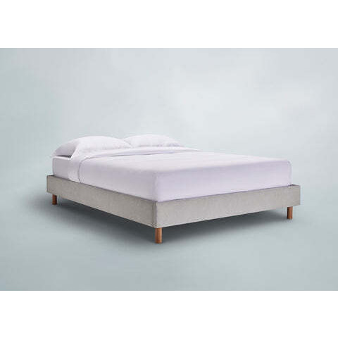 Platform Bed Base - King: W150 L200 H104 (cm) / Light Grey