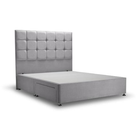 Hoxton Bed - King: W150 L200 H137 (cm) / Cloud Grey / No Storage