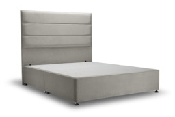 thumbnail image 2 of HOMCOM LED Single Bed Frame With Charging Station – 90 X 190 Cm, Steel Frame, Cement Grey 2 of 3