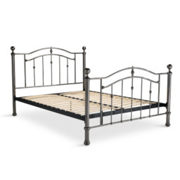 Blenheim Bed Base - King / Black Chrome