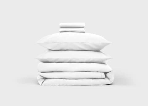 Egyptian Cotton Bedding Bundle - King / Pure White