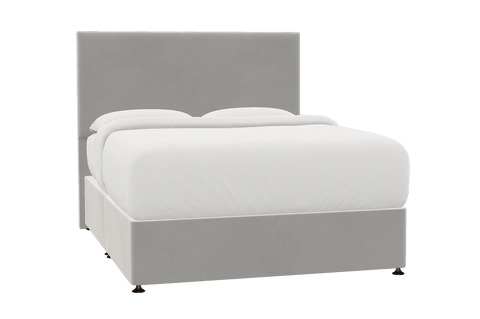 Fife Bed Silver Grey - Double / Bed Frame / Brushed Bronze