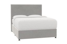 Fife Bed Silver Grey - Double / Bed Frame / Brushed Bronze