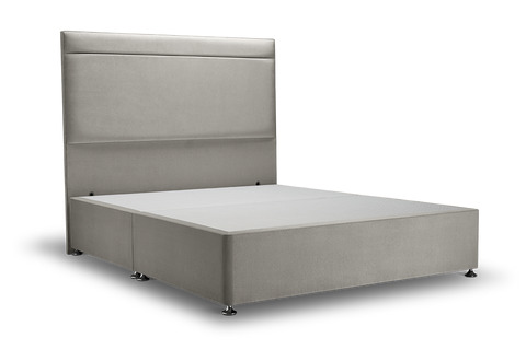 Ludlow Bed Silver Grey - Single / No Storage / Chrome