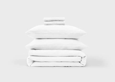 Cool Linen Bedding Bundle - King / Dusty Rose