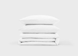 Cotton Percale Bedding Set - Super King / Light Cappuccino