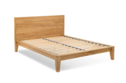 Yasumi Solid Oak Bed Frame with Headboard - Super King / Natural