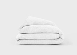Waffle Cotton Duvet Cover - Super King / Cloud Grey