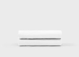 Cotton Percale Fitted Sheet - Double / Sage Green