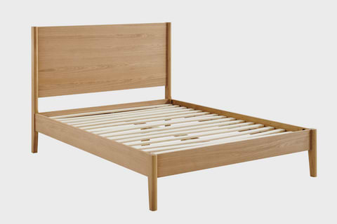 Epping Wooden Bed - Single / Oak / Ottoman