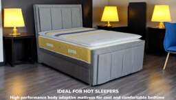 Sleep Harvester - PROVOST 2000 Pillow Top Cooling Mattress UK - Hot Sleepers - Euro Double (140 x 200 cm) / Soft / Yes (+£45) - thumbnail 2