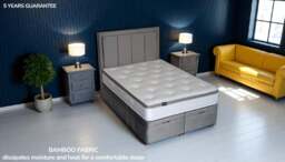 Sleep Harvester - ULRIKA 1500 Bamboo Ergopaedic® Mattress UK - Duo Feel Sleep - Single (90 x 190 cm) / No - thumbnail 3