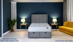 DEAN 2000 Tencel Memory Foam Mattress UK - Premium Sleep Comfort, Euro Double (140 x 200 cm) / Medium firm / No